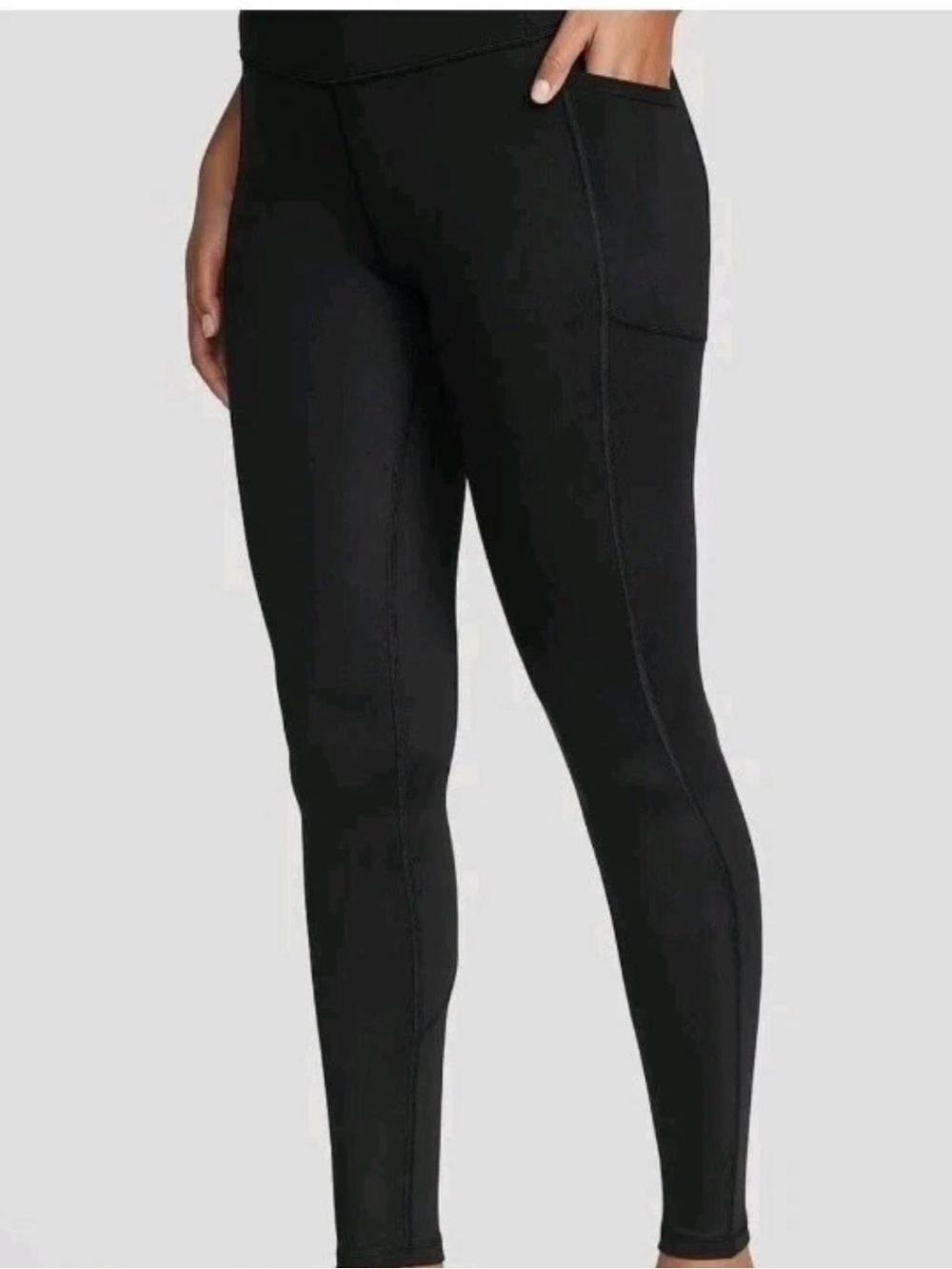 Victoria's Secret Black High-Waist Pocket Leggings Flow On Point SM Size 4